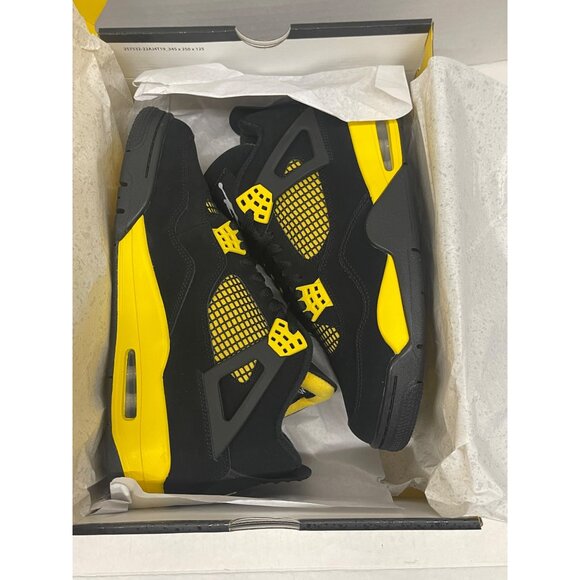 Air Jordan 4 Retro thunder mens size 10.5-NIB - Picture 7 of 12